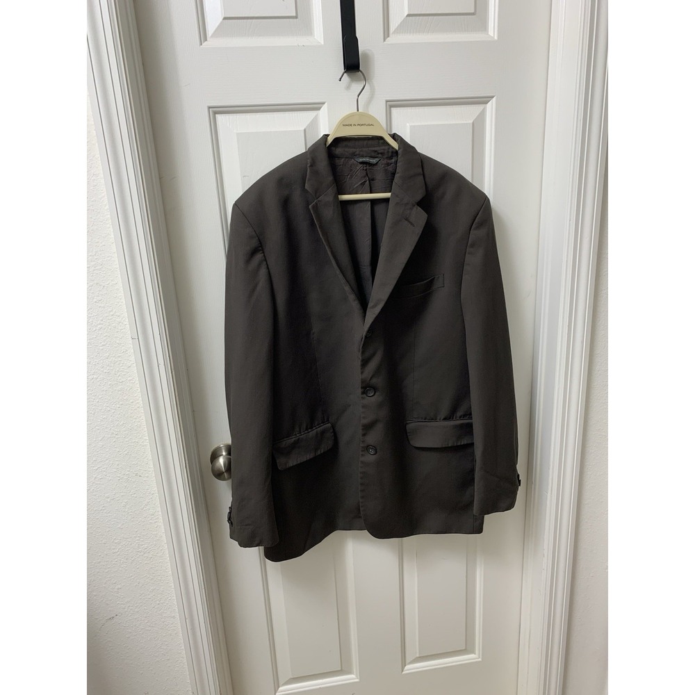 Banana Republic Designer Blazer sports coat jacket mens 46R Gray made in Egypt